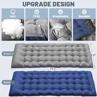 Lit Pliant Portable DrunkenXp Double Couche en Tissu Oxford 1200D Léger avec Matelas Amovible pour Camping