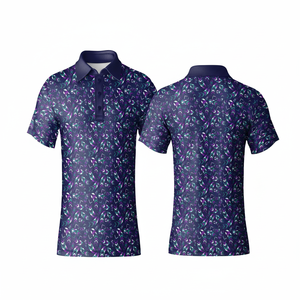 เสื้อโปโลกอล์ฟน้ำหนักเบา โพลีเอสเตอร์ผสมสแปนเด็กซ์ ระบายอากาศได้ดี สำหรับผู้ชาย เล่นกีฬา - Product Image 1