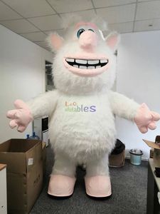 Disfraz Inflable de Mascota de <span class=keywords><strong>Booba</strong></span> el Rata, Blanco y Rosa, Disfraz de Mascota de Dibujos Animados para Adultos - Product Image 4