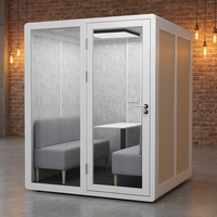 Cabine de bureau portable isolée, cabine de bureau modulaire, cabine insonorisée, isolation acoustique pour l'enregistrement