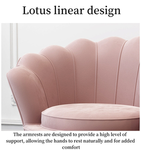Wholesale Luxury <strong>Flower</strong>-Shaped Accent <strong>Chair</strong> Fancy Single Sofa Dining <strong>Chairs</strong> Living Room Furniture - Product Image 3