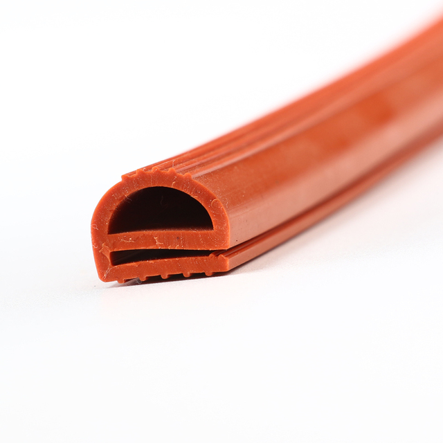 Custom High Temperture Resistant E Shape Silicone Rubber Gasket for Oven Door Seals