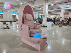 Nagels tudio Einfache rosa Eierform Fuß Spa Joy <span class=keywords><strong>Massage</strong></span> Sofa Maniküre Pediküre Stuhl mit Magnets trahl - Product Image 4