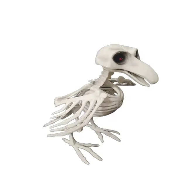 Esqueleto de plástico clásico para decoración de Halloween, juguete de silicona, producto en oferta
