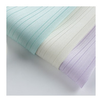 Tissu tissé 100 % polyester imitation acétate satiné uni, écologique, léger et respirant pour vêtements de printemps pour filles