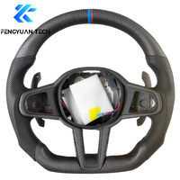 Volant en cuir et fibre de carbone personnalisé pour BMW G20 G28 G29 G30 G32 G38 G40 G80 G87 G05 320i 325i 330i M3 M4 M5 M8 X5 X6 M40i