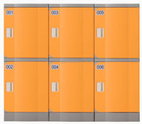 Casier d'étudiant en acier d'ABS pour le stockage de vêtements de gymnase d'utilisation d'école et de bureau pour le bâtiment de bureau en acier