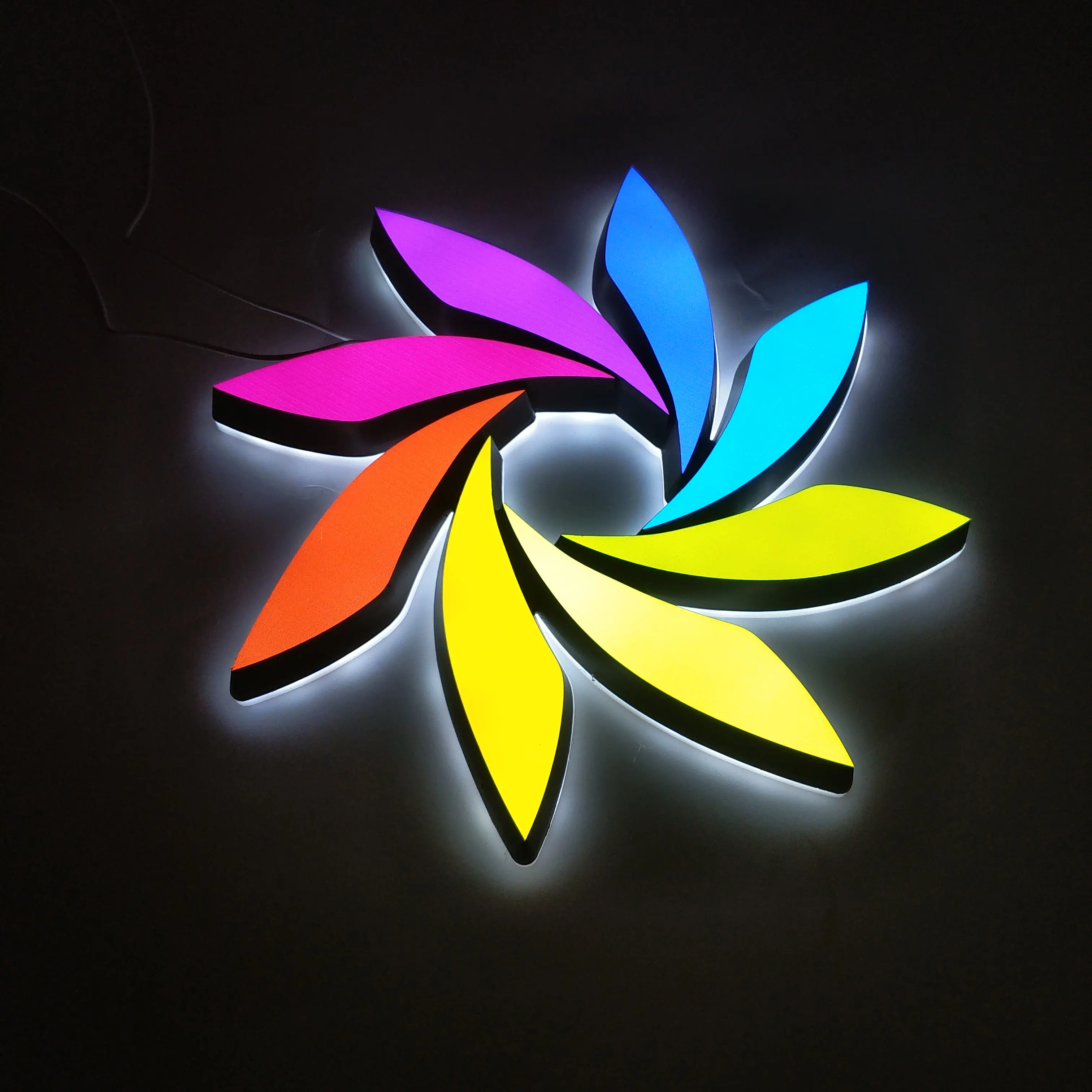 Personalizado 3D LED logo acrílico señalización iluminado alfabeto carta signo tablero