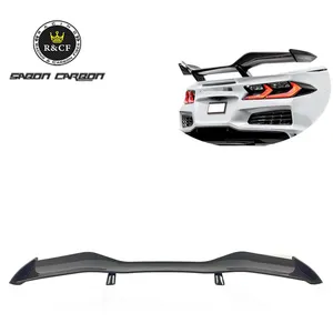 New! Carbon Fiber Corvette C8 Z06 Edition style Rear Spoiler High Track Wing For 2023-24 Corvette C8 Z06