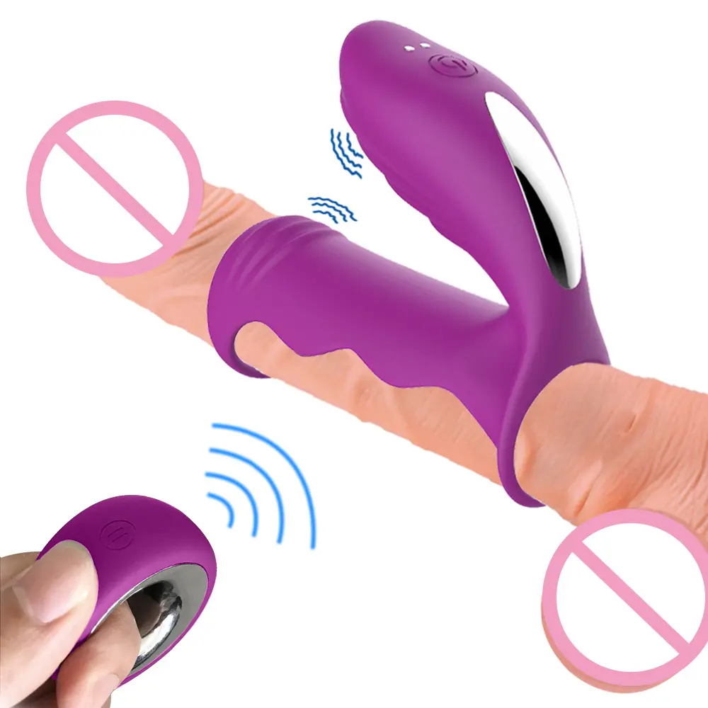 12 frequenza G Spot clitorideo stimolatore vibratore telecomando vibrante pene anello adulti uomini giocattoli del sesso
