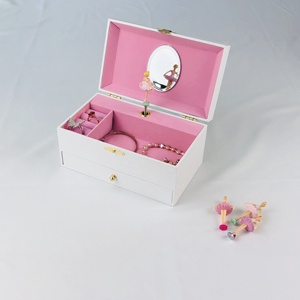 Boîte à <span class=keywords><strong>musique</strong></span> de luxe DIY pour filles Ever Bright, Joyeux Anniversaire, en bois blanc pur, manivelle manuelle, écologique, en MDF et papier, son des années <span class=keywords><strong>60</strong></span> - Product Image 6