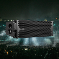 Haut-parleur passif double 10 pouces LS3 Line Array, modèle LA210, boîtier en bois, audio mono, garantie 3 ans, 500W, sensibilité 16Ω