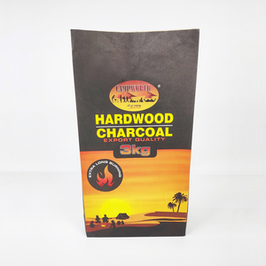 Sacs à charbon en papier kraft à 2 couches imprimés sur mesure, 1 kg-3 kg, <span class=keywords><strong>auto</strong></span>-allumants, pour emballage de charbon de barbecue, pochette de rangement écologique - Product Image 3