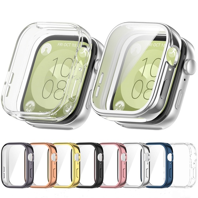 For Huawei Watch Fit3 Watch Case Soft TPU Shockproof Bumper Cover Screen Protector Case for Huawei Watch Fit 3 Accessories