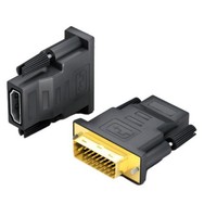 DVI vers HDTV coaxial bidirectionnel mâle à femelle avec connecteurs plaqués or pour écrans écrans CRT numériques projecteurs HDTV