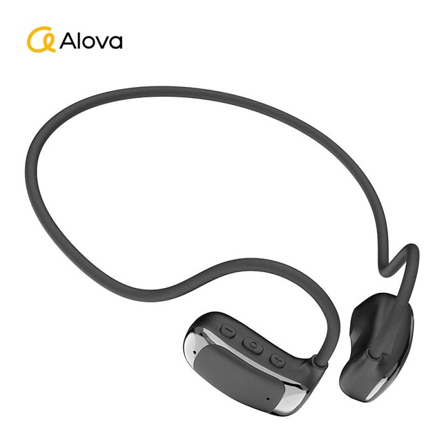 ALOVA Quick Charge Sport Headset Sweatproof IPX5 Bass Audio BT6.0 Bluetooth Earphone Wireless Open Ear Headphone with ENC Mic