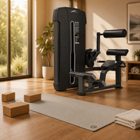 Machine à extensions dorsales commerciale à charges guidées en acier, presse lombaire, équipement d'entraînement de force pour salle de sport, unisexe, Jiewei JW-NP322