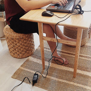 Alfombra Reversible de Estilo Oriental con Patrón Geométrico Ecológico, Tejido Hecho a Mano, Textura Suave, Aspecto Natural, Vietnam - Product Image 2