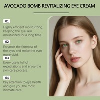 Krim Mata Avocado 30g, Perawatan Lembut untuk Area Mata, Krim Mata Harian yang Melembapkan & Menghidrasi