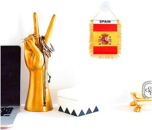 Bandera <span class=keywords><strong>de</strong></span> <span class=keywords><strong>España</strong></span> <span class=keywords><strong>de</strong></span> satén para <span class=keywords><strong>coche</strong></span>, mini bandera nacional <span class=keywords><strong>de</strong></span> <span class=keywords><strong>España</strong></span> para colgar en el espejo retrovisor del <span class=keywords><strong>coche</strong></span> - Product Image 6
