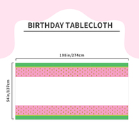 Nappe en PLA rectangulaire imprimée pastèque personnalisée, nappe décorative, couverture de table pour événements et fêtes à la maison, nappe imperméable et résistante à l'huile