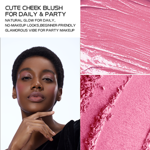 Palette <span class=keywords><strong>Blush</strong></span> Duo in Crema e Polvere con Etichetta Privata, 11 Nuove Tonalità, Finitura Opaca e Luminosa, Lunga Durata, 2 in 1, Palette <span class=keywords><strong>Blush</strong></span> Rosa per il Viso - Product Image 4