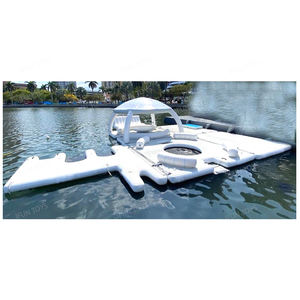 <span class=keywords><strong>Piscine</strong></span> d'été ou plage bord de mer, amusant pour adultes 10 personnes, parc aquatique flottant, plateforme flottante gonflable, station d'accueil de Jet ski - Product Image 1