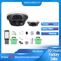SingularXYZ E1 Smart RTK GNSS économique avec essai de 30 jours, capteur IMU pour cartographie de précision, base et mobile RTK GNSS pour la construction