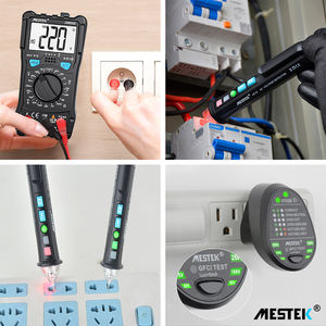 Mestek Manual Range Digital Multimeter 1999 zählt AC/DC Ampere meter Voltmeter Multimeter Set einschl ießlich Spannungs tester Sockel tester - Product Image 2