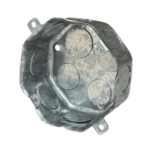 1,0mm de espesor 1/2 pulgadas Knockouts Caja eléctrica de metal galvanizado octogonal - Product Image 4