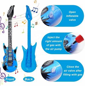 Vente chaude Publicité 95cm 55cm Enfants Fête Instruments Gonflables <span class=keywords><strong>Guitare</strong></span> <span class=keywords><strong>Jouet</strong></span> | Double Taille PVC Air <span class=keywords><strong>Guitare</strong></span> pour les Événements des Enfants - Product Image 4