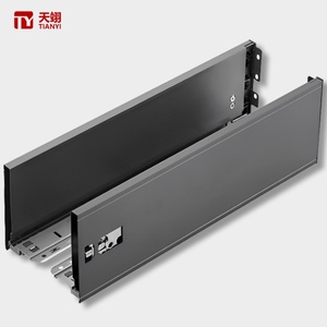 Glissières de tiroir à extension complète robustes à fermeture amortie pour installation en cuisine et salle de sport - Product Image 1