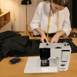 Machine à coudre domestique multifonctionnelle portable à point noué, <span class=keywords><strong>surjeteuse</strong></span> à lit plat, réglable, mécanique, en ABS, avec moteur – Nouveauté très demandée - Product Image 5