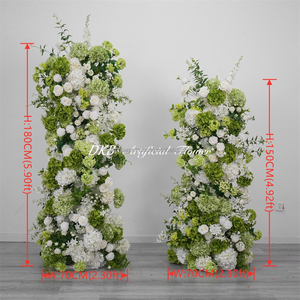 DKB Luxury Artificial Flower Decor White Green Flower Pillar Arch Wholesale Price Artificial Flower Arch for Wedding Decor - Product Image 2