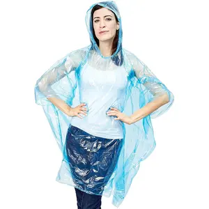 Wholesale Individually Wrapped Emergency Clear Raincoat Disposable Rain Ponchos For For Camping Hiking Sport Outdoors Adults