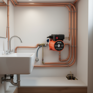 Bomba de recirculación de agua caliente Vevor, 10 GPM, control de 3 velocidades, 0.13 HP, 110-120V, adaptador NPT 3/4 para circulación instantánea - Product Image 2