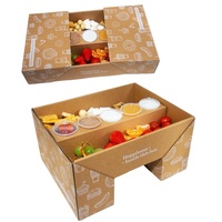 2025 nouveau Pulida en gros papier couleur boîte à rabat fête chocolat préféré pâturage boîte restauration emballage plateau boîte