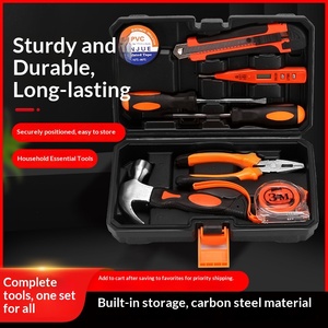 SNJUE – Coffret complet d'outils manuels haut de gamme <span class=keywords><strong>en</strong></span> acier au carbone pour la réparation domestique et automobile, et l'utilisation électrique des véhicules – Boîte à outils de quincaillerie - Product Image 2