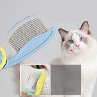 Peigne pliable et portable pour l'élimination des puces et des lentes, pour le toilettage et le nettoyage des poils des chats et des chiens