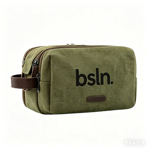Bolsa de Aseo Personalizada para <span class=keywords><strong>Hombre</strong></span> con Separación para Artículos Húmedos y Secos, Bolsa de Almacenamiento de Artículos de Aseo de Lona con Doble Cremallera para Viajes - Product Image 3