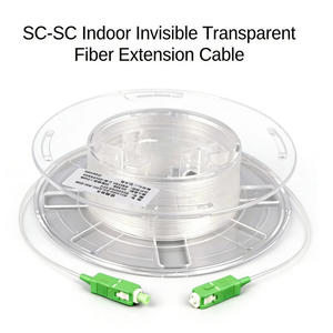 Cable Óptico Invisible de Buena Calidad de 0.9mm, de 1 a 1000 Metros, G657B3 A2 LC SC SCAPC, Cable de Fibra Óptica Transparente de 30m 50m - Product Image 2
