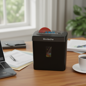 Trituradora de Papel de Corte Cruzado Woolsche de 10 Hojas, Cesta de 3.43 Galones, Nivel de Seguridad P-4, Diseño de 3 Modos, Tritura CD - Product Image 2