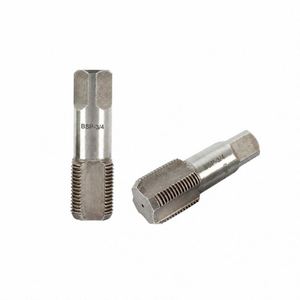 ดอ<span class=keywords><strong>ก</strong></span>ต๊าปเกลียวท่อ REALMAX Silver HSS Steel NPT Metric พร้อมด้ามจับหกเหลี่ยม - Product Image 1