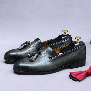 Zapatos de Vestir de Negocios para Hombre, Diseño Personalizado de Lujo 2026, Suela Gruesa, Punta Redonda, Cuero Genuino, con Cordones, Ligeros, Transpirables, Antideslizantes - Product Image 1