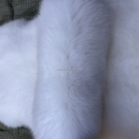 Peau de renard blanchie et teinte pour vêtements, vente en gros