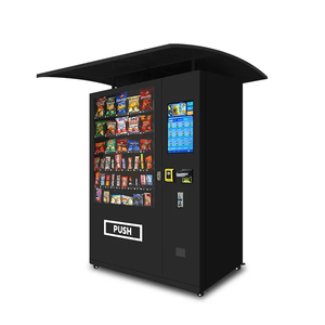 Máquina expendedora al aire libre más vendida con lector de tarjetas de dosel, aceptadores de billetes y monedas para máquina expendedora de aperitivos y bebidas - Product Image 1