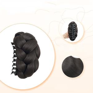 Extensión <span class=keywords><strong>de</strong></span> cola <span class=keywords><strong>de</strong></span> caballo sin nudos, <span class=keywords><strong>moño</strong></span> trenzado <span class=keywords><strong>de</strong></span> fibra asiática, <span class=keywords><strong>postizo</strong></span>, <span class=keywords><strong>moño</strong></span> falso, accesorios para el <span class=keywords><strong>cabello</strong></span>, extensiones <span class=keywords><strong>de</strong></span> <span class=keywords><strong>cabello</strong></span> - Product Image 4