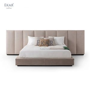 เตียงนอนดีไซน์ทันสมัย หน้าจอกว้าง โครงไม้ ดีไซน์เรียบหรู สไตล์ความสะดวกสบายสูงสุดสำหรับห้องนอน มีให้เลือกขนาดควีน คิง และดับเบิ้ล พร้อมฟังก์ชั่นจัดเก็บ - Product Image 1