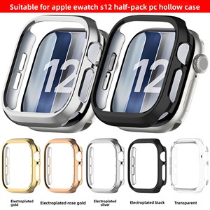 Carcasa Hueca con Diamantes Brillantes para <span class=keywords><strong>Apple</strong></span> Watch Series 12 43mm 47mm, Protector de Pantalla de PC, Accesorios para <span class=keywords><strong>Apple</strong></span> Watch 12 - Product Image 3