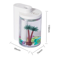 Diffuseur d'huiles essentielles USB micro-paysage créatif avec lumière LED changeante pour humidificateur d'air